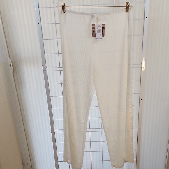 NWT Jordan Cream Women's Swim Coverup Pants - Picture 1 of 3